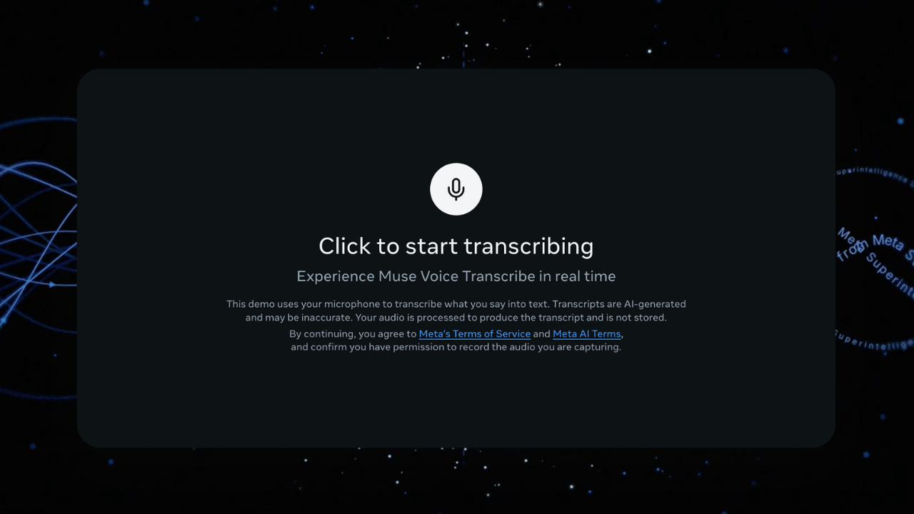 Meta, birden fazla konuşmacıyı ve dili ayırt edebilen Muse Voice Transcribe’ı tanıttı